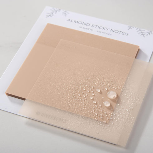 DiverseBee 50 Sheets Pastel Transparent Sticky Notes, 3x3” Clear Sticky Tabs, Translucent Page Flags Book Markers Stickers, Planner Accessories, B...